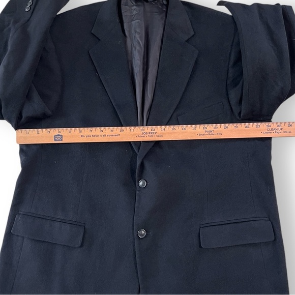 Pronto Uomo Cashmere Blazer Sports Coat Jacket Black Size 48 - Picture 5 of 9